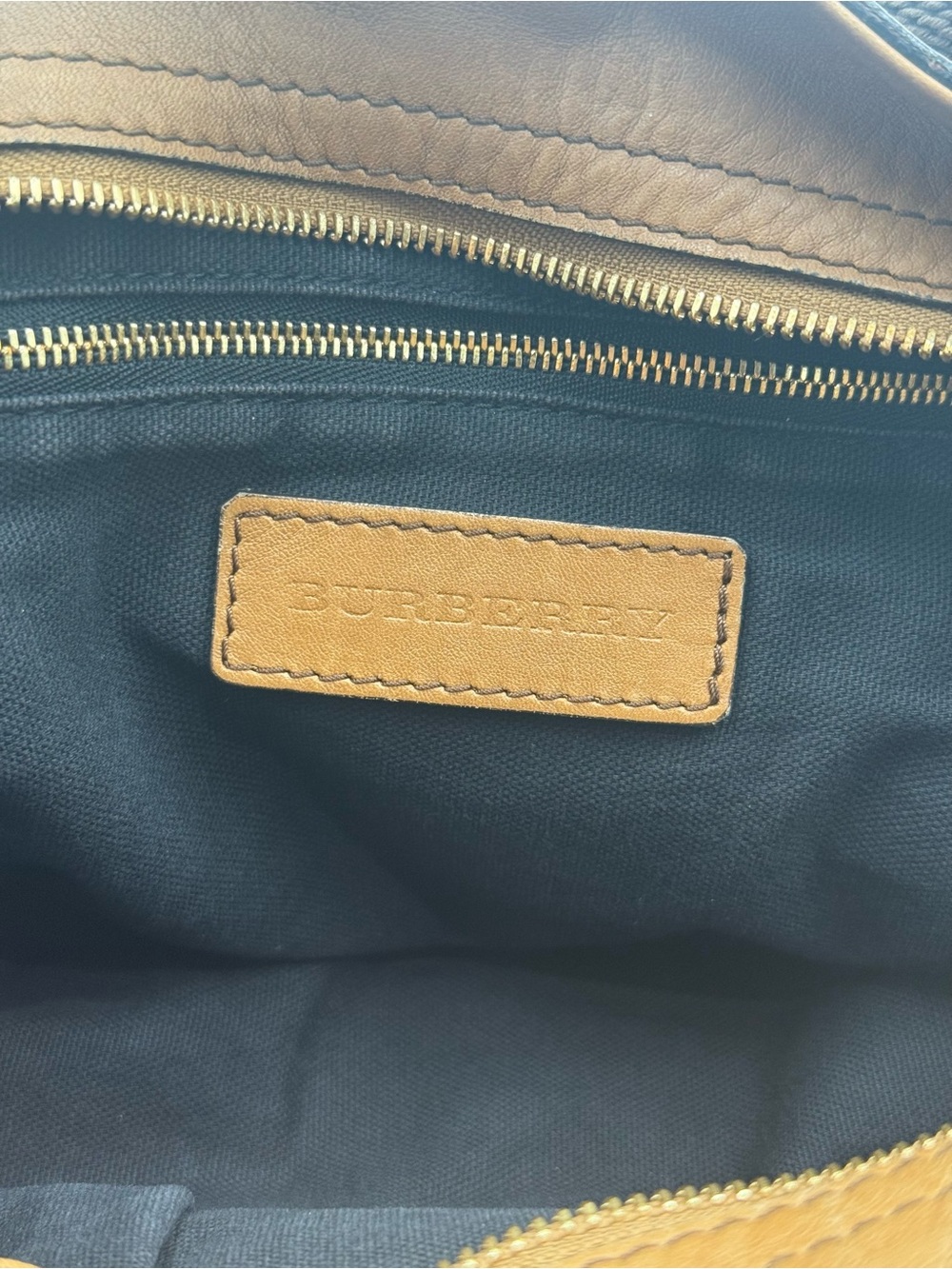 Burberry Haymarket House Check Leather and Canvas Hobo Bag - Picture 13 of 15
